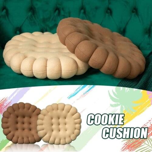 Cute And Interesting Floor Round Biscuit Seat Cushion Chair Pad Soft Comfortable Meditation Cushion For Home Decoration