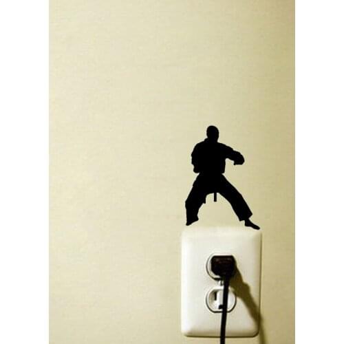 Maritial Taekwondo Sports Vinyl Wall Decal Light Switch Sticker 6SS0111