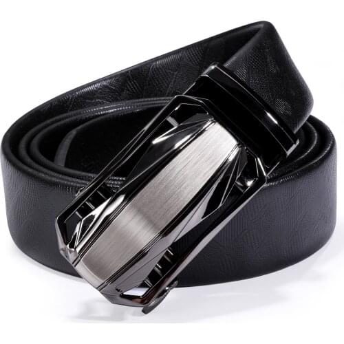 Men High Quality Genuine Leather Belts Fashion Alloy Automatic Buckle Cowhide Leather Belt Luxury Men Cowskin Strap DiBanGu