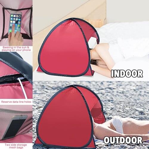 Beach Tent Sunshade Windproof Automatic Open with Storage Bag Outdoor Awning Canopy Tent Sun Shelter Windproof Headrest Tent