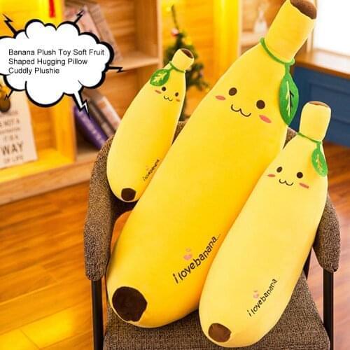 Fruit Pillow Soft Banana Pillow Plush Toy Creative Cartoon Sofa Cushion Baby Cute Plush Doll