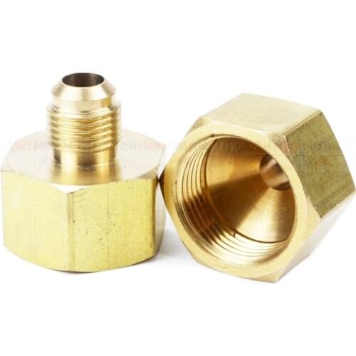 SAE 1/8" 1/4" 3/8" 1/2" Male to Female Thread Brass Pipe Connectors Brass Coupler Adapter Threaded Fitting