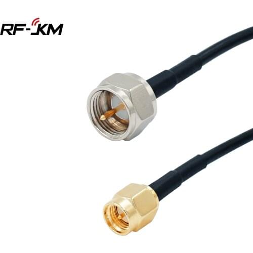 SMA Male Plug To F Male Plug RG174 Coaxial Cable Pigtail Adapter Wholesale Fast Ship