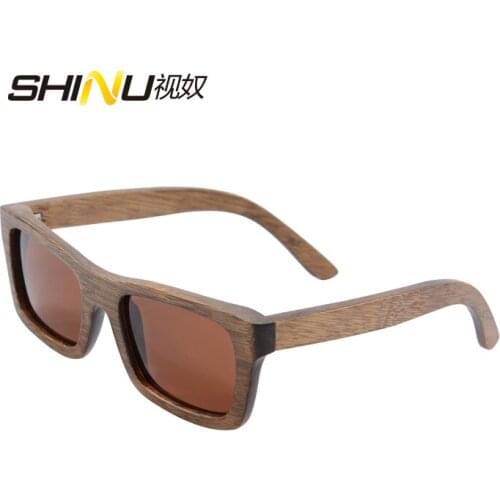 Handmade Bamboo Wood Sunglasses Square Wooden Frame Polarized Sun Glasses For Unisex Lovers Fashion Eyeglasses Gafas De Sol