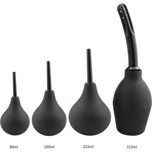 System Anus Large Capacity Douche Enema Bulb Syringe Anal Cleaner Head Nozzle Tip Plug Colonic Irrigation Sex Anal Toys