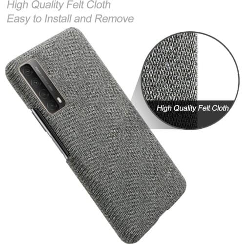 Ultra Thin Fabric Cloth Case For Huawei psmart 2021 PPA-LX2 Phone Bag Fitted Cover for Huawei Huaweiy Hauwei P Smart 2021 6.67