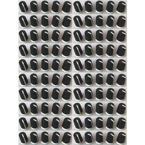 100PCS Replace Black EQ Rotary Knob For Pioneer DJ MIXER DJM djm-2000 900 850 750 700 800, - DAA1176 DAA1305 BLACK