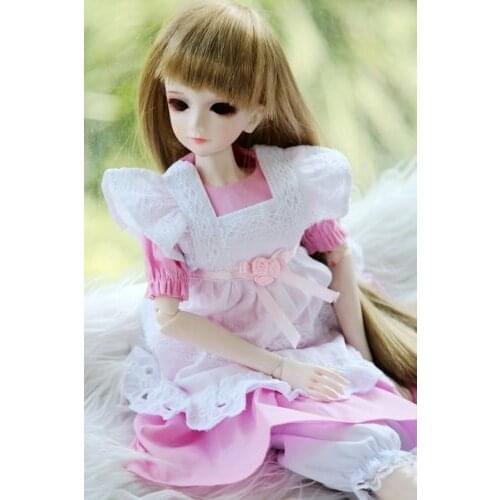 [wamami] 220# Pink Blue Maid Dress/Suit 1/4 MSD 1/3 1/6 SD DZ AOD LUTS BJD Dollfie