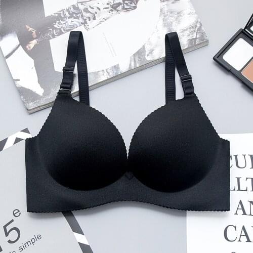 Sexy Deep U Cup Bra Women doubel size super Push Up Lingerie Seamless Bra Plunge Intimates Female big push up thicken cup bra