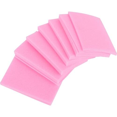 100 Pcs Pink Nail Polish Remover Cleaner Manicure Wipes Lint Fast Cotton Pads Paper Nail Art Tips