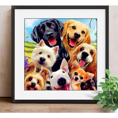 Diamond Embroidery Animals 5D DIY Diamond Painting dogs Cross Stitch Full Square Drill Picture Of Rhinestone Handmade