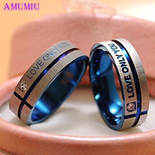 AMUMIU Wedding Rings
