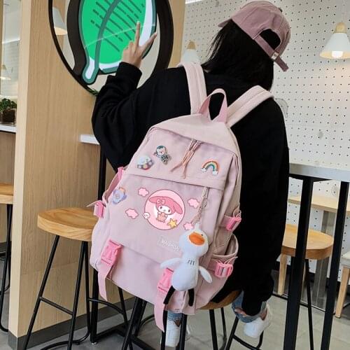 Anime Cinnamoroll BabyCinnamoroll Backpack Book School Bag for Teenage Girls Boys Student Womens Travel Rucksack Lovely