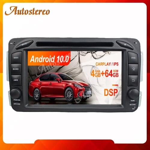 4GB Android 9 DSP PX6 Car DVD player GPS Navigation For Mercedes Benz W203 Auto Stereo Multimedia Player Head Unit Car Dashboard
