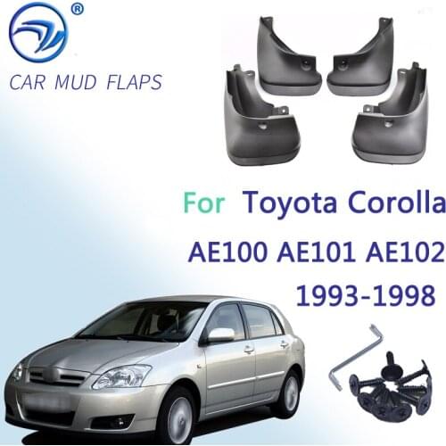 Front Rear Mud Flaps For Toyota Corolla Sedan AE101 AE102 AE100 1992 - 1998 Splash Guards Mudguards 98 1997 1996 1995 1994 1993