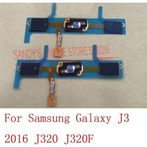 New Return Back Home Button Flex Cable For Samsung Galaxy J3 2016 J320 J320F J320M Home Menu Button Return Key Sensor Flex Cable