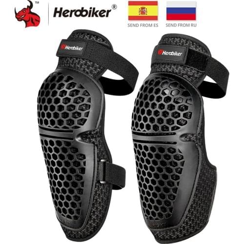 HEROBIKER Summer Motorcycle Knee Pads Protective Gear Knee Gurad Men Knee Protector Rodiller Equipment Gear Motocross Joelheira