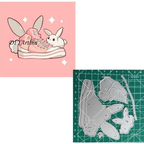 Shoes Bunny Metal Cutting Dies Stamps Stencil Scrapbooking Photo Album Card Paper Embossing Craft DIY