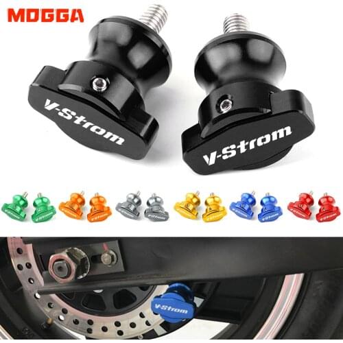 Motorcycle CNC Swingarm Spools Slider Stand Screws M8 For SUZUKI V-Strom650 V-Strom1000 VStrom V-Strom 650 1000 VStrom650 Black