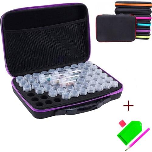 15/30/60/120 Bottles 5d Diamond Painting Storage Diamond Painting Accessories Box Painting Carry Case Art tools Container Bag