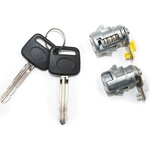 Door Lock Set with Key(L & R) for 89-95 Toyota Pickup 89-98 4Runner for Toyota Door Lock Cylinder Key 69051-35030