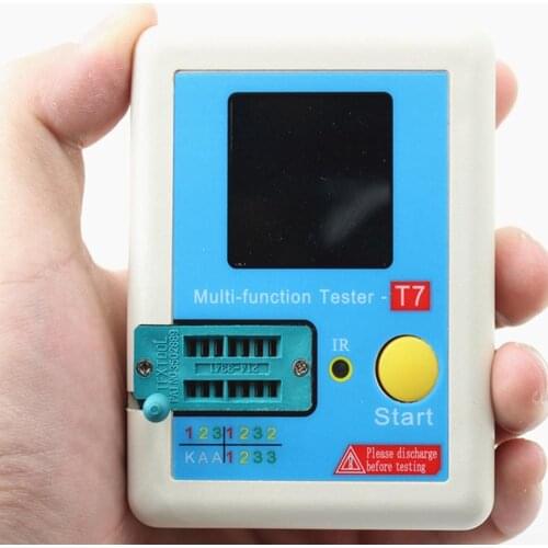 New LCR-T7 Transistor Tester TFT Diode Triode Capacitance Meter LCR ESR Meter NPN PNP MOSFET IR Multifunction Tester Multimeter