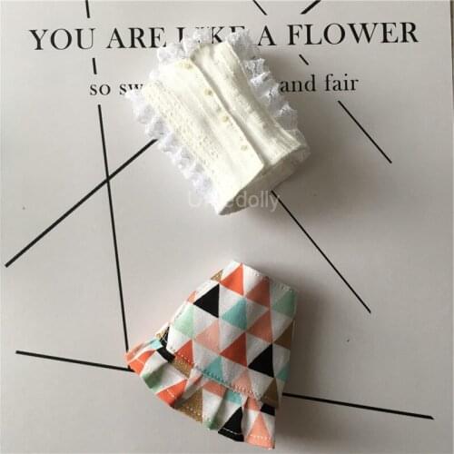 2018 New Arrival 1 Set Skirt + Tops for Blyth, Azone, Licca, 1/6 BJD 1/8 BJD Doll Clothes Accessories