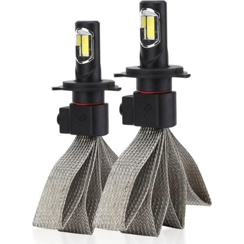 Single S7 H1 H3 LED car headlights 72W 8000LM 6000K Hot