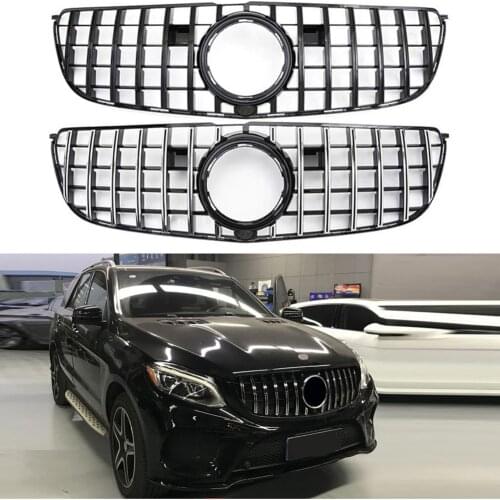 Front Bumper Racing Grill Billet Grille Cover For Mercedes-Benz X166 GLS-Class 2016-2019