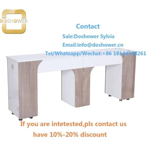 Pu manicure set pouch with custom lable uv gel for double nails vented table