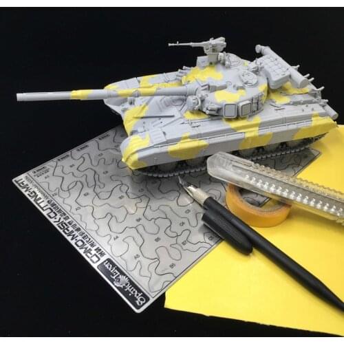 Full Proportion Steel Groove Full Range Forest Camo Common Use Masking Tape Cutting Pads Two Sides Military Model Making Tool
