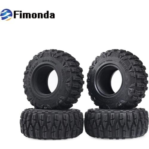 4pcs 2.2inch 120mm Rubber Tires Dragon Talon Tyre for 1/10 RC Crawler Car Traxxas TRX4 Axial SCX10 90046 Tamiya CC01 GRT 86100