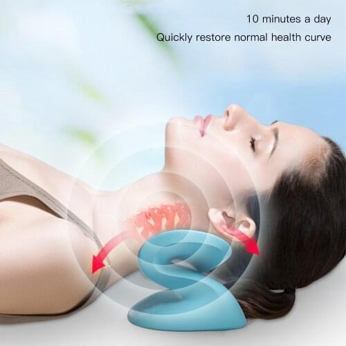 S-type Neck Spine Care Posture Corrector Restore Health Cervical Spine Curve Relieve Fatigue Pillow Slow-Rebound Neck Support