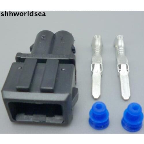 Shhworldsea 5/30/100sets 3.5mm male 2pin kit wire harness auto connector 357 972 762
