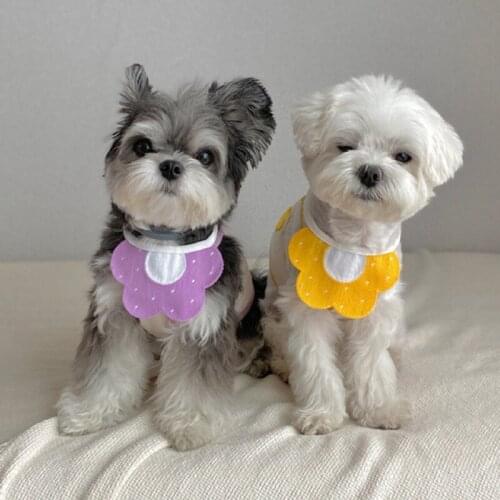 Pet Dog Saliva Towel Cute Fashion Puppy Bandana Collar Neckerchief Soft Comfort Home Dogs Accessories