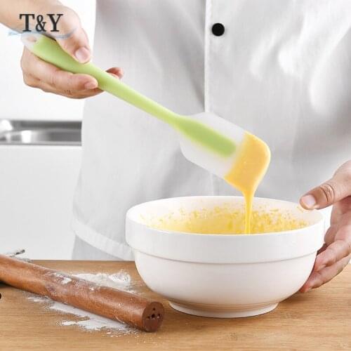 T&Y 28 CM Large Heat-Resistant Silicone Baking & Pastry Spatula Kitchen Utensil Cream Scoop Nonstick Bread Scraper