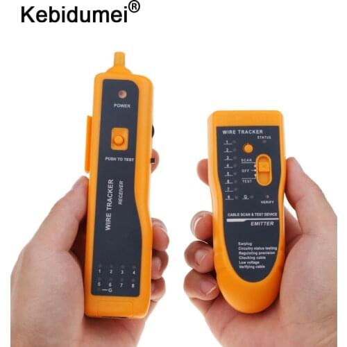 Kebidumei RJ11 RJ45 Telephone Wire Tracker Tracer Cat5 Cat6 Diagnose Ethernet LAN Network Tool Cable Tester Detector Line Finder
