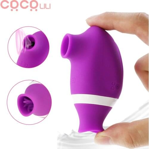 Vagina Sucking Licking Vibrator Erotic Sex Toy for Women 7 Speeds Nipple Sucking Massager 2 in 1 Oral Clitoris Vagina Stimulator