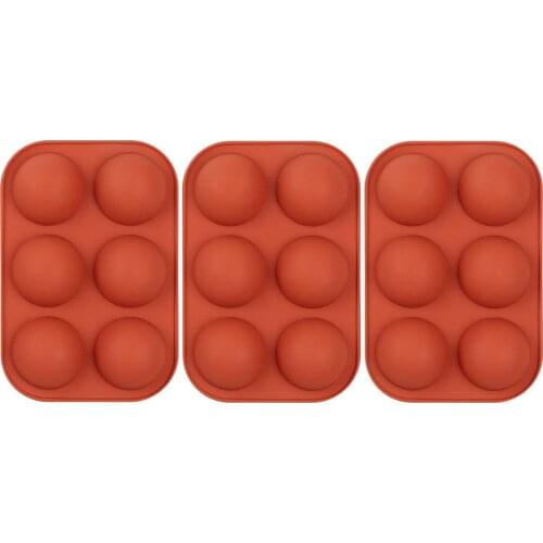 2/3pcs Candle Silicone Molds Semi Sphere Mold For Homemade Beeswax Candle Soap Crayon Wax Candle Chocolate Jelly Making Supplie