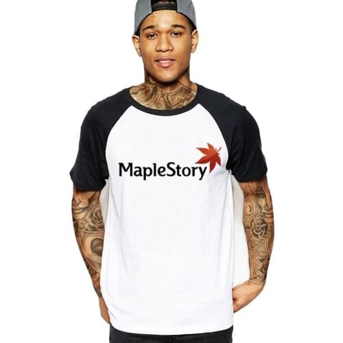 2020 funny MapleStory Canada flag Men cotton t shirts xxxtentacion harajuku streetwear clothing white black male tshirt t-shirts
