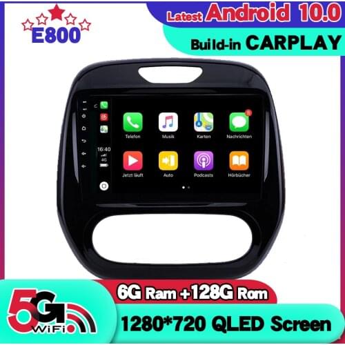 6GB Ram 128GB Rom Navigation GPS Player 9Inch Screen For Renault Captur CLIO 2011-2016 Car Android 10 stereo receiver Autoradio