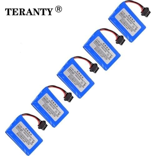 TERANTY Power 5Pcs 7.4v battery for E561 RC truck RC car RC boat 7.4V 600mAh Li-ion battery 523450