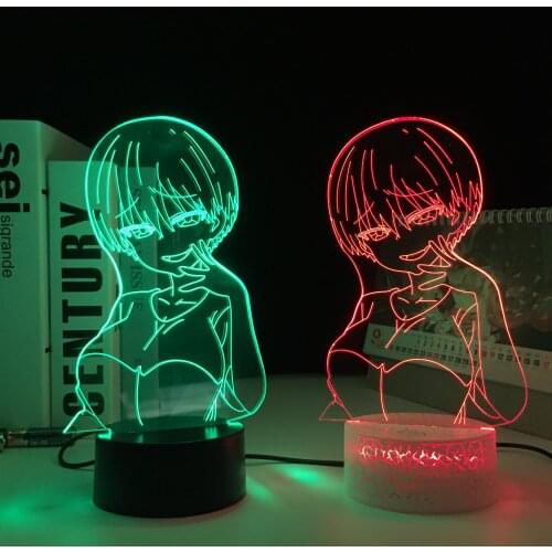 Anime 3D Lamp Uzaki Chan Wants To Hang Out LED Night Light for Bedroom Decor Gift Nightlight Dropshipping 16 Colors Remote