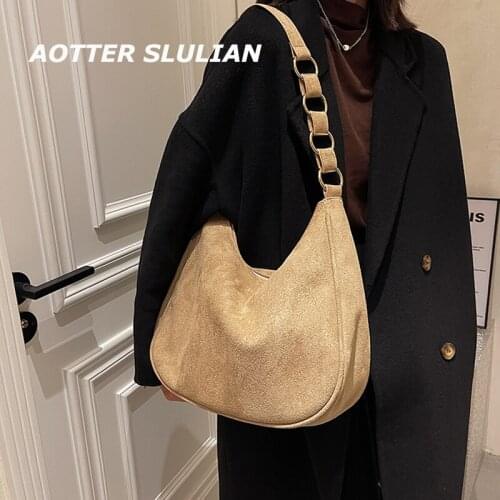 AOTTER SLULIAN Women's Suede Bags