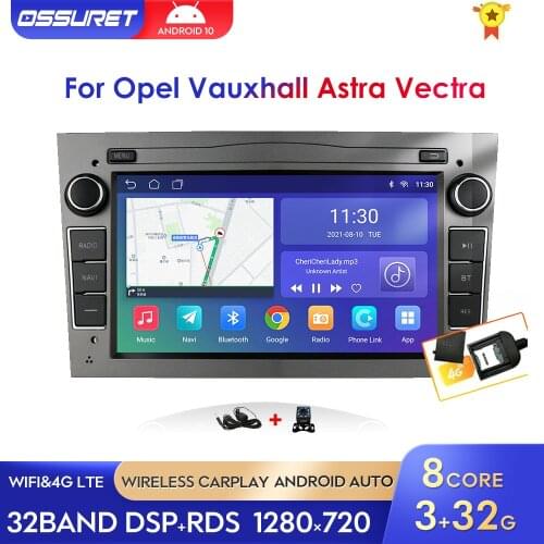 2Din Android 10 Car Radio GPS WiFi Player For OPEL Vauxhall Astra H Vectra Antara Zafira Corsa Vivaro Meriva Signum Stereo Combo