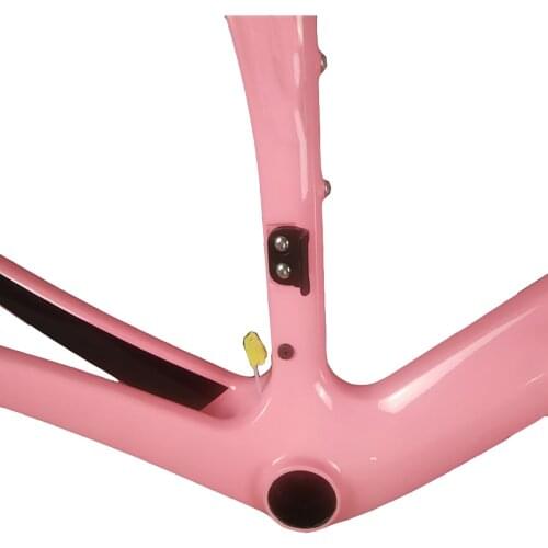 T1100 Glossy Pink XR4 Frame Carbon Road Frames Bicycle Frameset With Fork+Seatpost+Headset+Clamp BB386