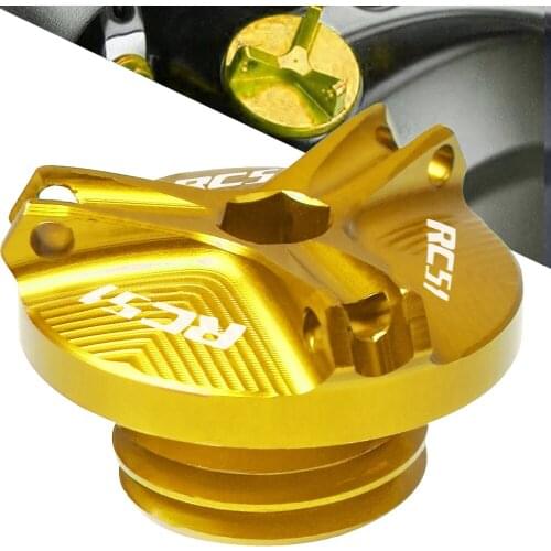 For Honda RC51 Motorcycle M20*2.5 Aluminum Engine Oil Filter Cup Plug Cover Screw For Honda RC51 RC 51 RC-51 2000-2006