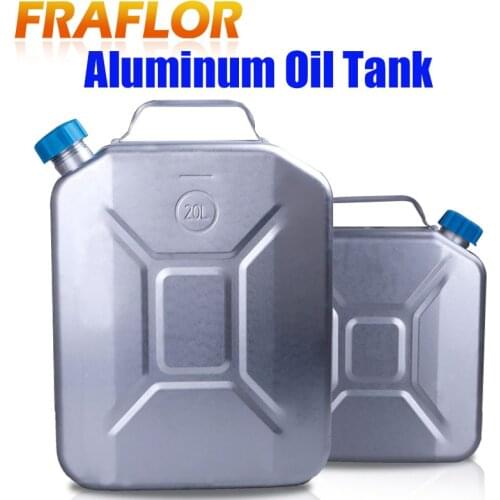 10L Enviromental Aluminium Metal Oil Fuel Tank Gasoline Diesel Thick Can Water Tank Storage Cell Protable Motorcycle Truck Car