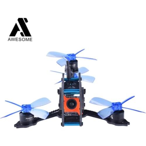 110mm wheelbase four axis mini fpv through drone dragonfly Y4 structural violence mini fpv drone PNP set