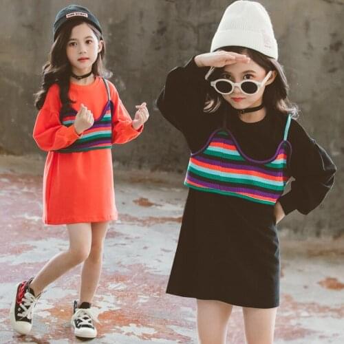Beautiful Cotton Summer Girls Dress Kids Teenagers Children Clothes Outwear Special Occasion Long Sleeve Party Wedding